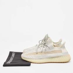 Yeezy x Adidas Two Tone Knit Fabric Boost 350 V2 Lundmark Sneakers Size 41 1/3