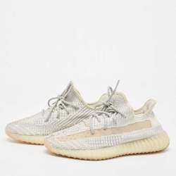 Yeezy x Adidas Two Tone Knit Fabric Boost 350 V2 Lundmark Sneakers Size 41 1/3