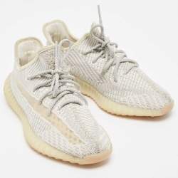 Yeezy x Adidas Two Tone Knit Fabric Boost 350 V2 Lundmark Sneakers Size 41 1/3