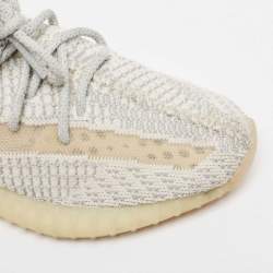 Yeezy x Adidas Two Tone Knit Fabric Boost 350 V2 Lundmark Sneakers Size 41 1/3