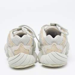 Yeezy x Adidas Two Tone Suede and Mesh Yeezy 500 Salt Sneakers Size 38