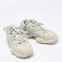 Yeezy x Adidas Two Tone Suede and Mesh Yeezy 500 Salt Sneakers Size 38