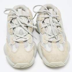 Yeezy x Adidas Two Tone Suede and Mesh Yeezy 500 Salt Sneakers Size 38