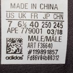 Pre Owned Adidas x Yeezy Black Mesh and Suede Boost Yeezy 500-utility-Black Sneakers Size 40