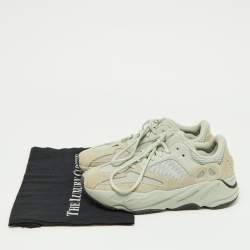 Pre Owned Yeezy x Adidas Green Suede,Leather and Mesh Boost 700 Salt Sneakers Size 39 1/3