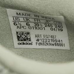 Pre Owned Yeezy x Adidas Green Suede,Leather and Mesh Boost 700 Salt Sneakers Size 39 1/3