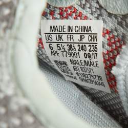 Pre Owned Yeezy x Adidas Light Blue Cotton Knit Boost 350 V2 Blue Tint Sneakers Size 38 2/3