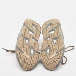 Pre Owned Yeezy x Adidas Blue/Grey Suede and Mesh Boost 700 Teal Blue Sneakers Size 44