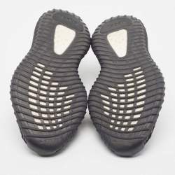 Pre Owned Yeezy x Adidas Black Knit Fabric Boost 350 V2 Onyx Sneakers Size 43 1/3