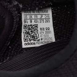Pre Owned Yeezy x Adidas Black Knit Fabric Boost 350 V2 Onyx Sneakers Size 43 1/3