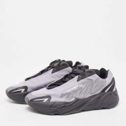 Pre Owned Yeezy x Adidas Black/Lavender Nylon Boost 700 MNVN Geode Sneakers Size 43.5