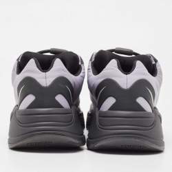 Pre Owned Yeezy x Adidas Black/Lavender Nylon Boost 700 MNVN Geode Sneakers Size 43.5