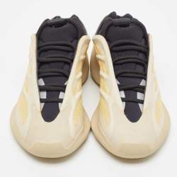 Pre Owned Yeezy x Adidas Yellow/Black Fabric 700 V3 Safflower Sneakers Size 41 1/3