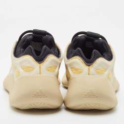 Pre Owned Yeezy x Adidas Yellow/Black Fabric 700 V3 Safflower Sneakers Size 41 1/3
