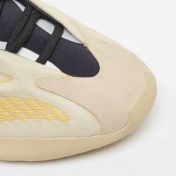 Pre Owned Yeezy x Adidas Yellow/Black Fabric 700 V3 Safflower Sneakers Size 41 1/3