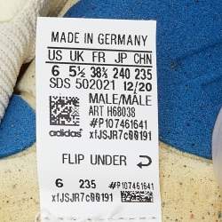 Pre Owned Yeezy x Adidas Off White Knit Fabric and Rubber Yeezy 450 Cloud White Sneakers Size 38 2/3