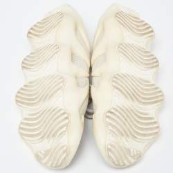 Pre Owned Yeezy x Adidas Off White Knit Fabric and Rubber Yeezy 450 Cloud White Sneakers Size 38 2/3