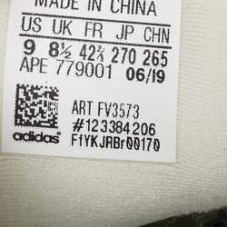 Pre Owned Yeezy x Adidas Off White Suede and Mesh 500 Bone White Sneakers Size 42 2/3