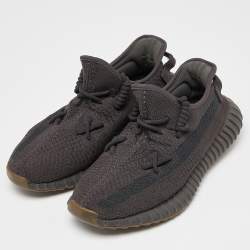 Pre Owned Yeezy x Adidas Grey Knit Fabric Boost 350 V2 Cinder Sneakers Size 43 1/3