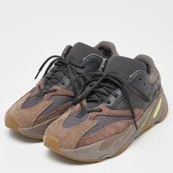 Pre Owned Yeezy x Adidas Multicolor Suede and Mesh Boost 700 Mauve Sneakers Size 42