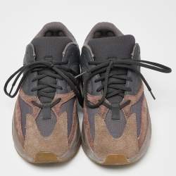 Pre Owned Yeezy x Adidas Multicolor Suede and Mesh Boost 700 Mauve Sneakers Size 42