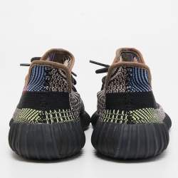 Pre Owned Yeezy x Adidas Multicolor Knit Fabric Boost 350 V2 Yecheil (Non-Reflective) Sneakers Size 41 1/3