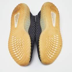 Pre Owned Yeezy x Adidas Black Knit Fabric Boost 350 V2 Asriel Carbon Sneakers Size 40