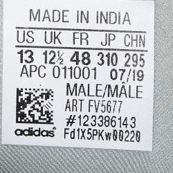 Pre Owned Yeezy x Adidas Two Tone Suede and Mesh Desert Boot Rock High Top Sneakers Size 48