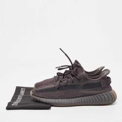 Pre Owned Adidas x Yeezy Black Knit Fabric boost-350-v2-cinder Sneakers Size 43.5