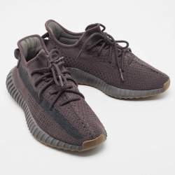 Pre Owned Adidas x Yeezy Black Knit Fabric boost-350-v2-cinder Sneakers Size 43.5