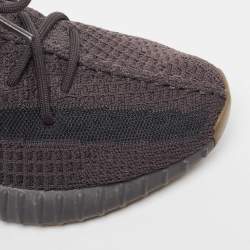Pre Owned Adidas x Yeezy Black Knit Fabric boost-350-v2-cinder Sneakers Size 43.5