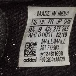 Pre Owned Adidas x Yeezy Black Knit Fabric boost-350-v2-cinder Sneakers Size 43.5