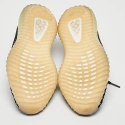 Pre Owned Adidas x Yeezy Black/Blue Knit Fabric Boost-350-v2-carbon Sneakers Size 43 1/3