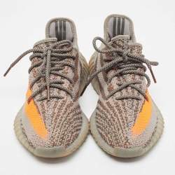 Pre Owned Adidas x Yeezy Grey Knit Fabric Boost-350-v2-beluga-non reflective Sneakers Size 43 1/3