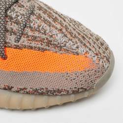 Pre Owned Adidas x Yeezy Grey Knit Fabric Boost-350-v2-beluga-non reflective Sneakers Size 43 1/3