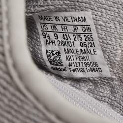 Pre Owned Adidas x Yeezy Grey Knit Fabric Boost-350-v2-tail-light Sneakers Size 43 1/3