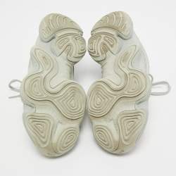 Pre Owned Yeezy x Adidas Grey Mesh and Suede 500 Salt Sneakers Size 39 1/3