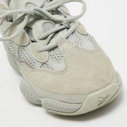 Pre Owned Yeezy x Adidas Grey Mesh and Suede 500 Salt Sneakers Size 39 1/3