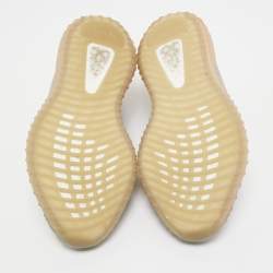 Pre Owned Yeezy x Adidas Grey Knit Fabric Boost 350 V2 True Form Sneakers Size 43 1/3