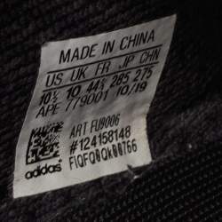 Pre Owned Adidas x Yeezy Black Knit Fabric Boost 350 V2 Cinder Sneakers Size 44 1/3