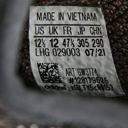 Pre Owned Yeezy x Adidas Black/Brown Knit Fabric Boost 350 V2 MX Rock Sneakers Size 47 1/3