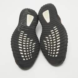 Pre Owned Yeezy x Adidas Black/Brown Knit Fabric Boost 350 V2 MX Rock Sneakers Size 47 1/3