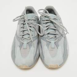 Yeezy x Adidas Grey/Blue Suede and Mesh Boost 700 Inertia Sneakers Size 40 2/3 