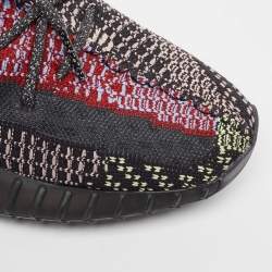 Pre Owned Yeezy x Adidas Multicolor Knit Fabric Boost 350 V2 Yecheil Reflective Sneakers Size 44