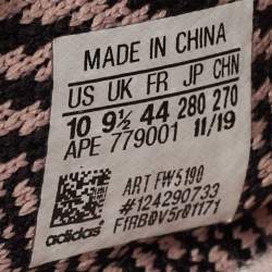 Pre Owned Yeezy x Adidas Multicolor Knit Fabric Boost 350 V2 Yecheil Reflective Sneakers Size 44