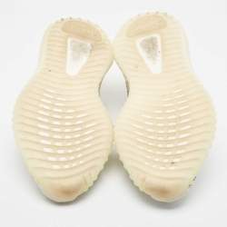 Pre Owned Yeezy x Adidas Grey/White Knit Fabric Boost 350 V2 Static Sneakers Size 42