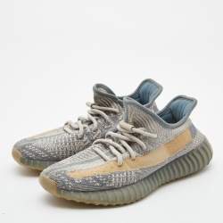 Yeezy x Adidas Two Tone Knit Fabric Boost 350 V2 Israfil Sneakers Size 38