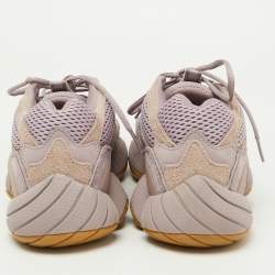 Pre Owned Yeezy x Adidas Purple Mesh and Suede 500 Soft Vision Sneakers Size 42 2/3