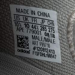 Pre Owned Yeezy x Adidas Grey Knit Fabric Boost 350 v2 sesame Sneakers Size 44 2/3 