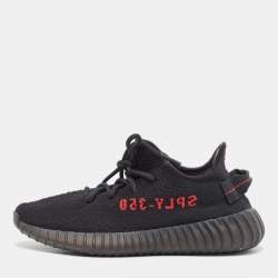 Yeezy x Adidas Black Knit Fabric Boost 350 V2 Black Non-Reflective